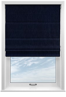 Kent, Navy - Twist&Fit Roman Blind